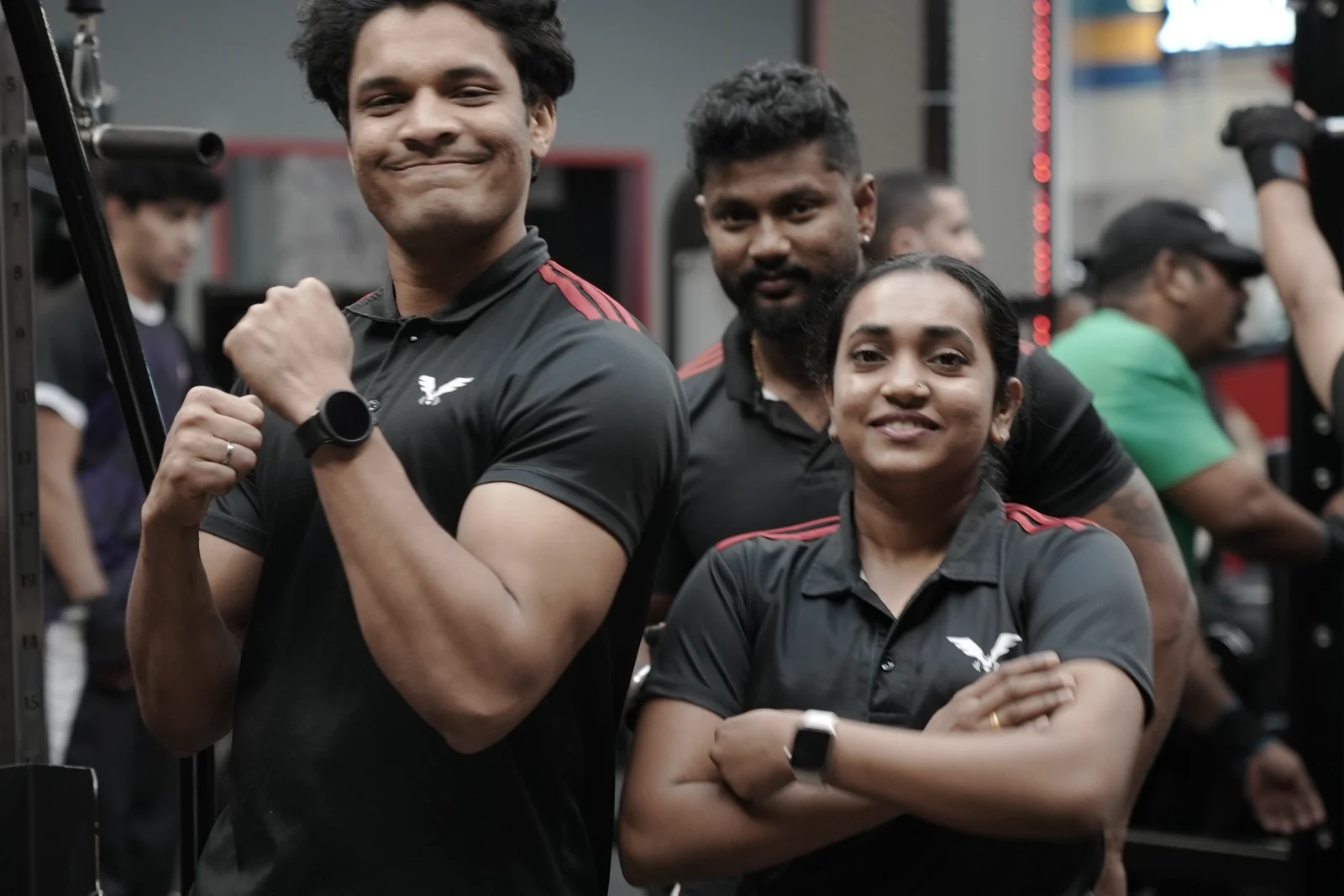 The GymHawk Zone personal training team on the gym floor